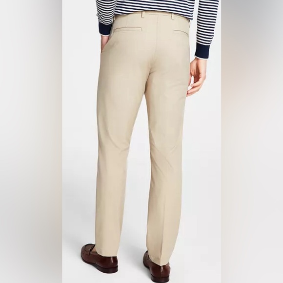 Michael Kors Men's Solid Classic Fit Beige Stretch Dress Pants 34/32 Brand New - Picture 2 of 8